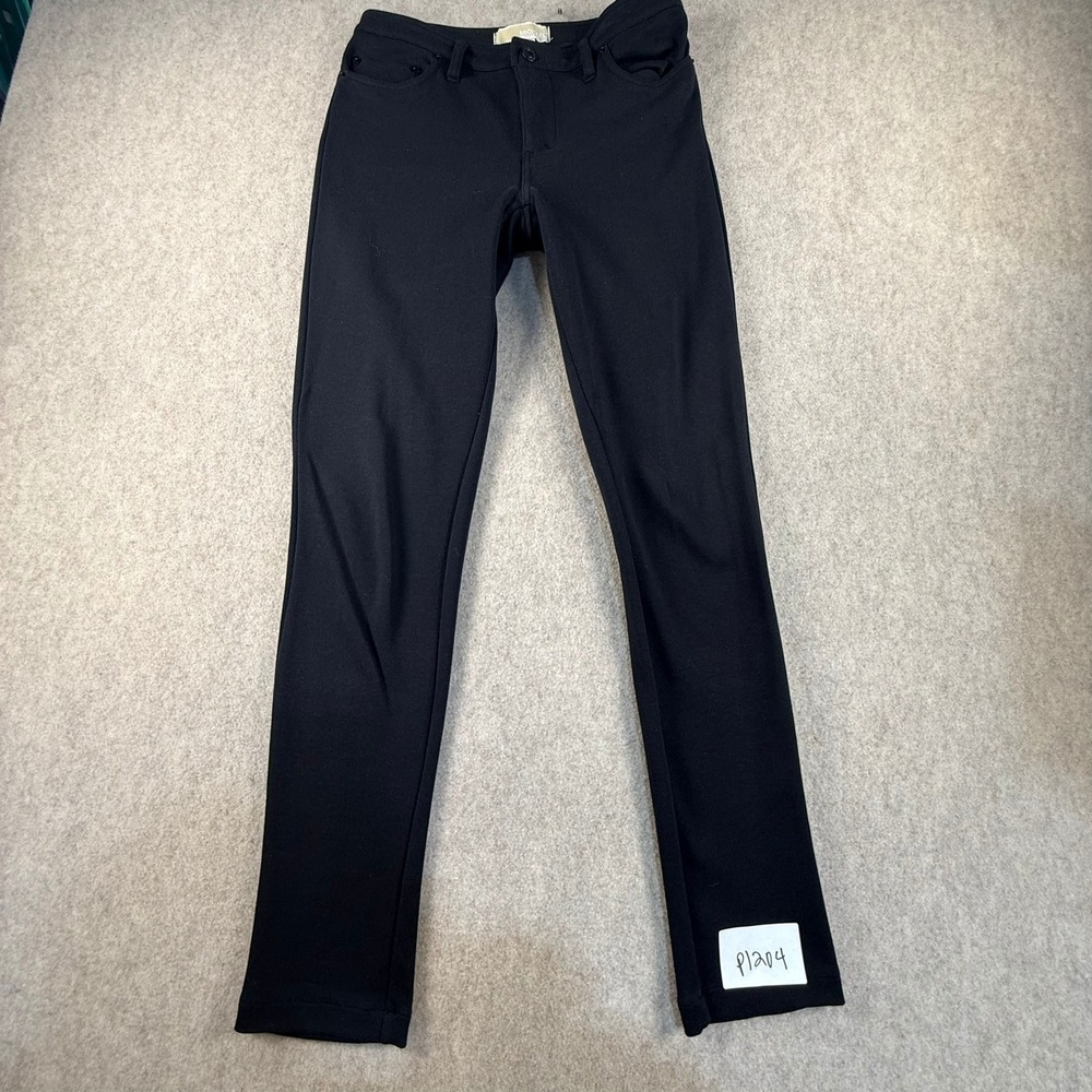Michael Kors Womens Black Skinny Stretch Pants Size 4 Cotton Blend Twill P1204